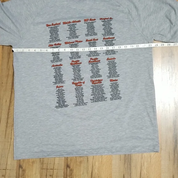 UA Babe Ruth League 2010 Cal Ripken Series Baseball Gray Short-Sleeved Tee Shirt - Picture 7 of 11